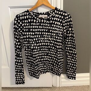 Loft long sleeve heart top